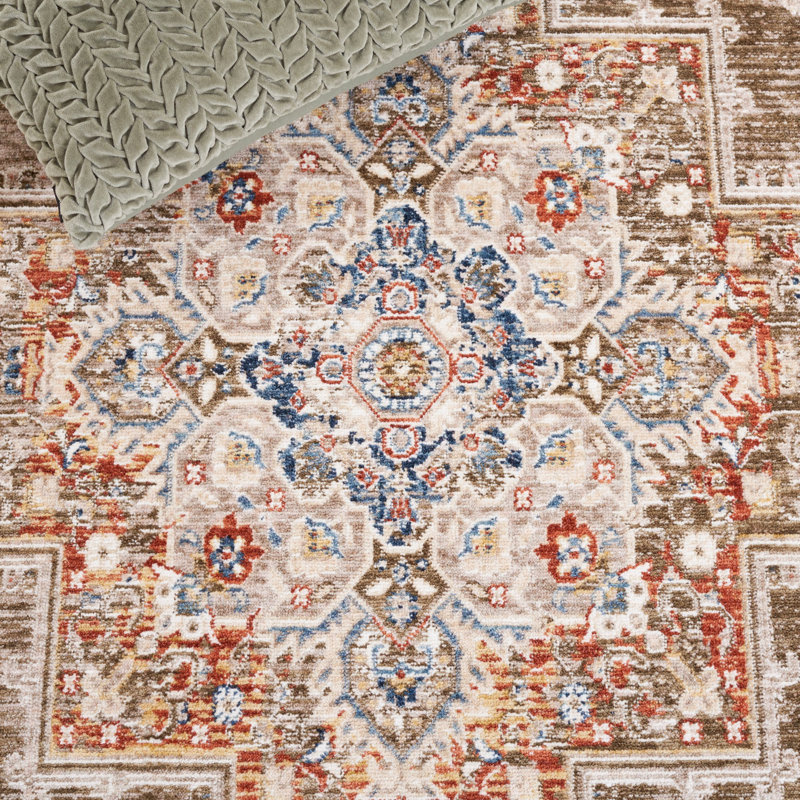 Olympia Performance Oriental Rug, Square 6'