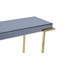 116cm Glass Top Console Table
