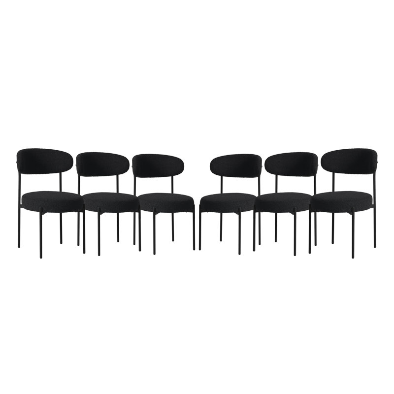 Chaise d'appoint Bayville, 6, Noir