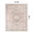 Valora Beige Medallion Machine Washable Flatweave Area Rug With Non-Slip Backing-1943318893