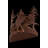 Rustic Lodge Steel Flush Mounted Sconce