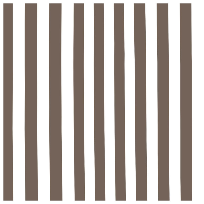 Brown White Stripes Duvet Covers, Twin