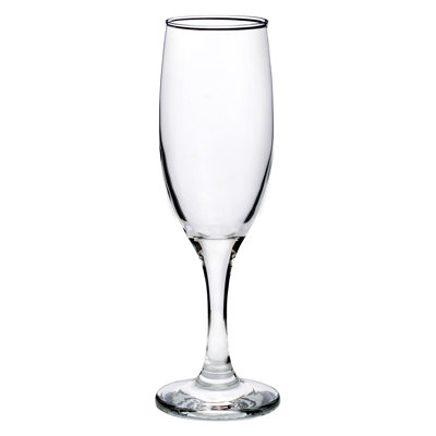 Ensemble de 6 flûtes à champagne, verres à champagne élégants pour le vin mousseux, parfait pour Noël, les mariages, les fêtes et les dîners de famille - verres à pied durables et élégants, ensemble de 6,5 oz