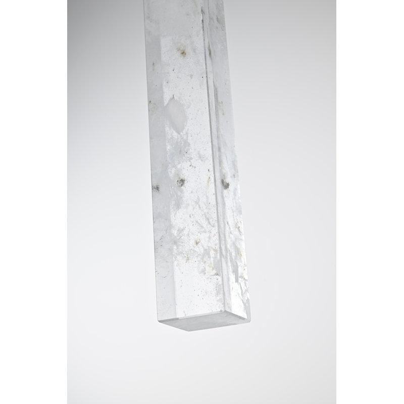 Luminaire suspendu noir Aurora 32 pouces, Chrome