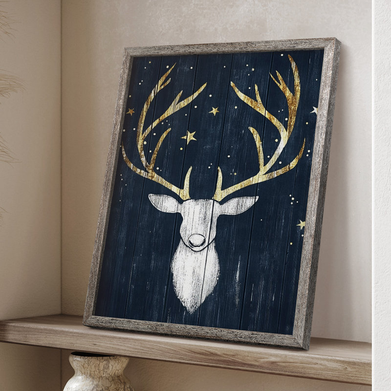 «Christmas Holiday Art LXI», reproduction encadrée - bois massif, H 15 po x l 12 po