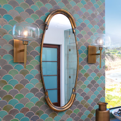 Margaux Metal Oval Mirror