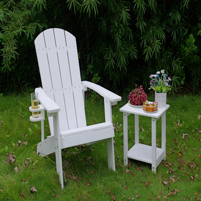 Outdoor Patio Lounge Chair, Made Of Sturdy HIPS Material, Equipped With 304 Stainless Steel Accessories