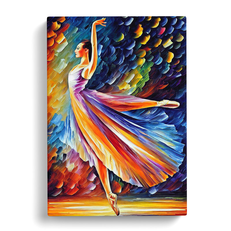Ballerina Dancer No.5 - Wrapped Canvas, 50cm H x 35cm W x 3cm D