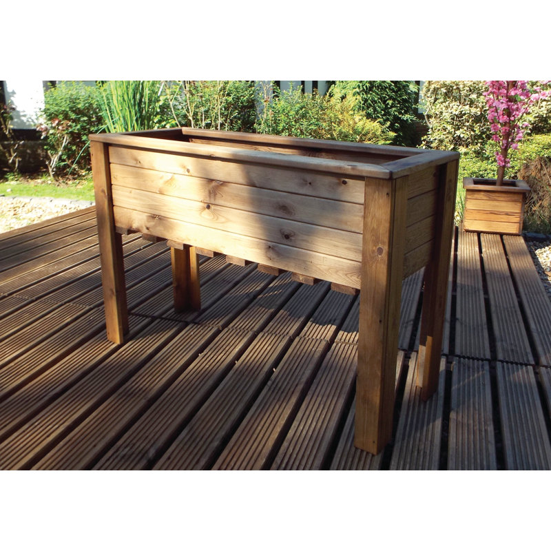 Lakeva Handmade Wood Raised Garden Bed, 72cm H x 109cm W x 41cm D