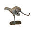 Guépard qui court - Statue en bronze plissé doré - Taille: L 67 po x l 23 po x H 41 po.