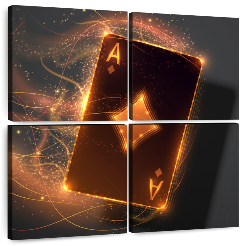 Senne Golden Ace Card, H 26 po x l 26 po