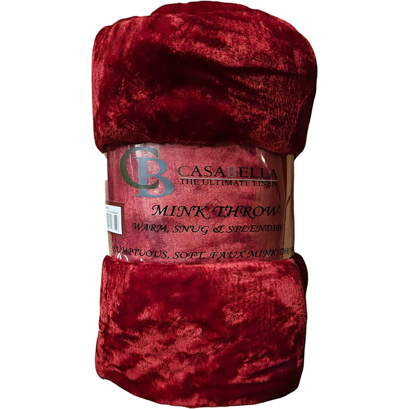 Throw Blanket, W150cm x L200cm, Burgandy