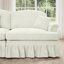 Ensemble de canapé classique modulaire 2 pièces avec volants amovibles et pieds fuselés, parfait pour la flexibilité et le style du salon.