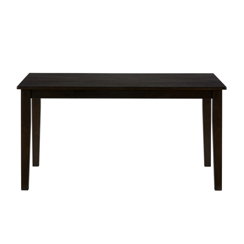 6 - Person Solid Wood Dining Set, Espresso
