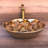 Juvia 15.7'' Gold Ceramic Circular Bathroom Sink