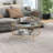 Bupe Glass Top Single Coffee Table-1352929654-1352929651