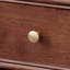 Armoire d'appoint en bois manufacturé brun massif