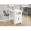 Dining Table, 48" Rectangular, Counter Height, Kitchen, Small, Storage, White Laminate, Contemporary, Modern-1835884913