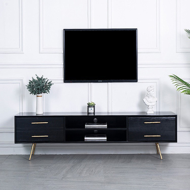 Meuble télé moderne et minimaliste, 70.87"