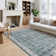 Govan Ultra-Thin Washable Area Rug Stain Resistant Rugs for Living Room Bedroom, Distressed Vintage Rug