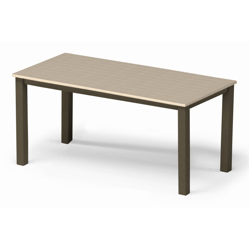 Robinett Rectangular Outdoor Coffee Table , 42'' in. W 21'' in. D, Desert P60, Textured Beachwood