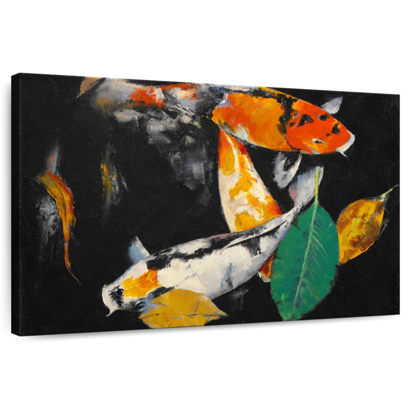 Brampt Koi Pond At Night, 26" H x 39" W