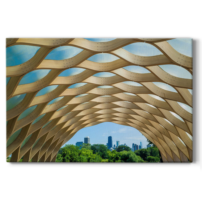 Chicago Gardens sur impression sur toile, H 40 po x l 60 po x P 1,5 po