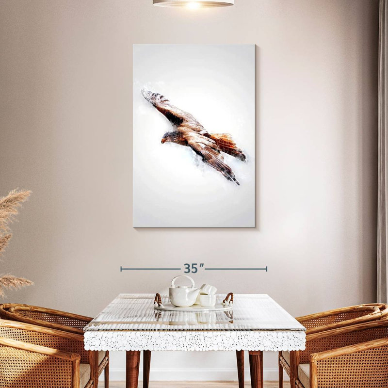 Hawk, 45" H x 30" W