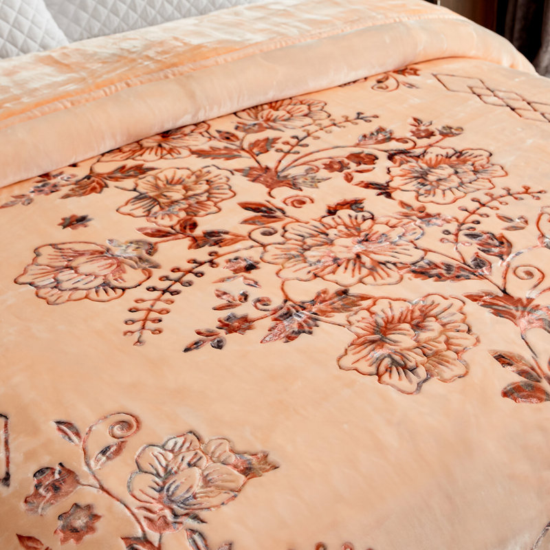 Couverture molletonnée pour lit très grand 2 plis JML®, 87 po x 94 po, 10,5 lb, Beige