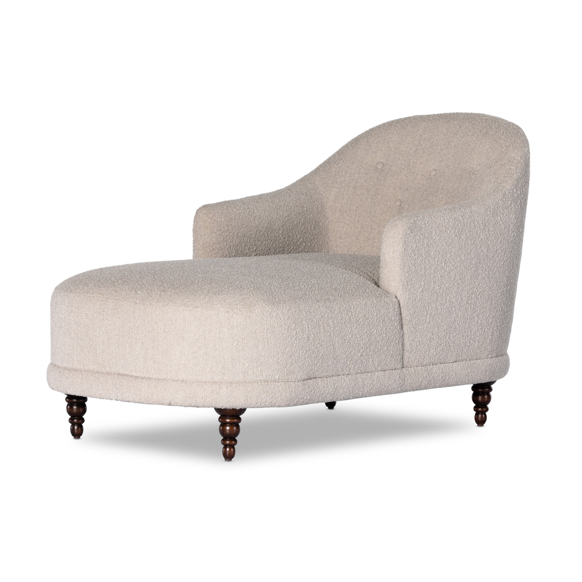 Upholstered Chaise Lounge, Knoll Sand 95% Polyester/5% Acrylic