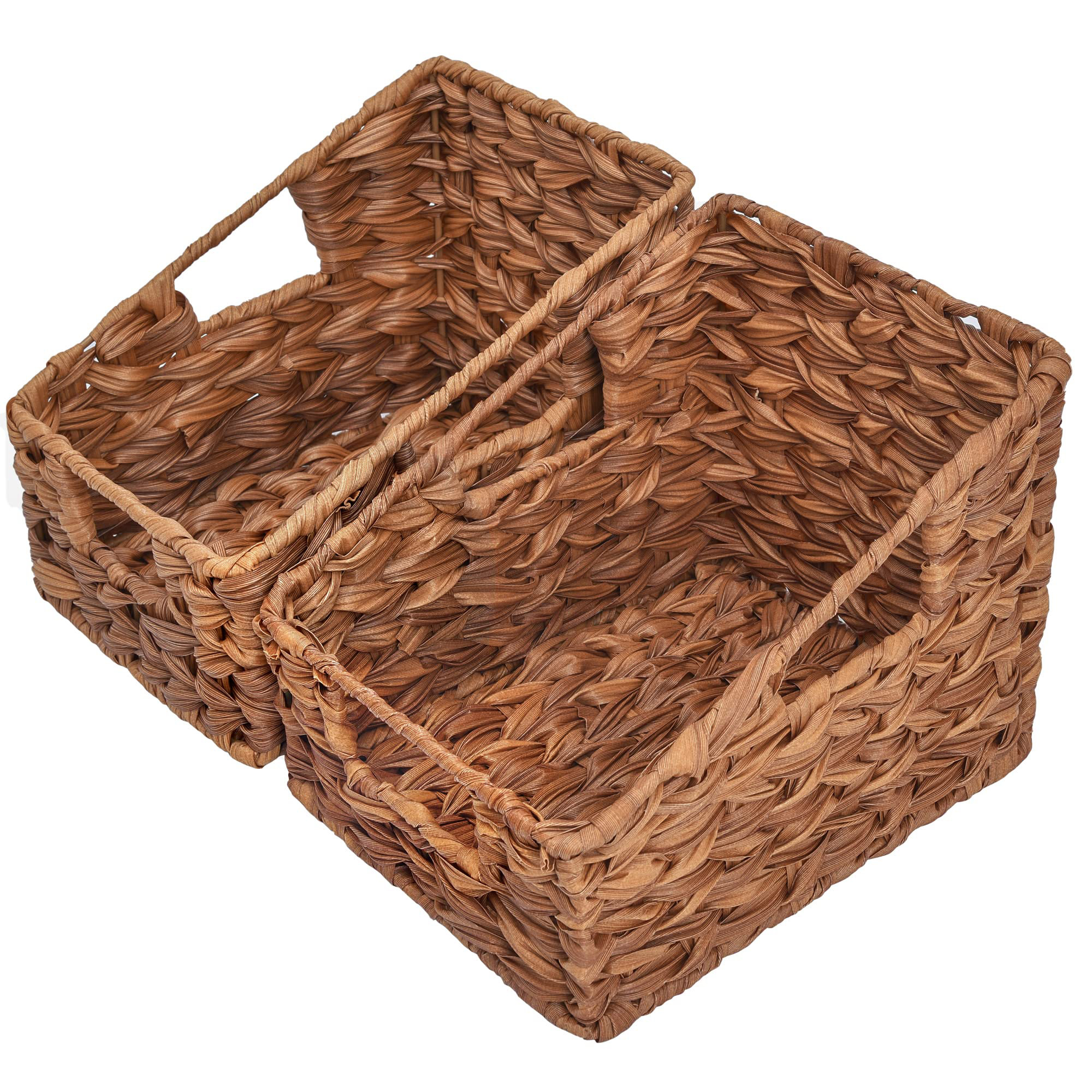 Bay Isle Home™ Storage Baskets For Shelves, Trapezoid Woven Basket With ...