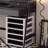 47.24"Black vanity with mirror and stool