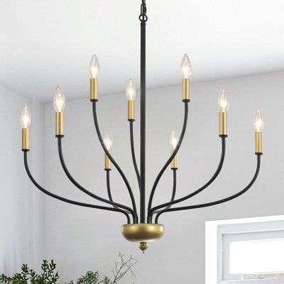 Sebron 9 Light 2-Tier Dimmable Classic / Traditional Candle Style Chandelier