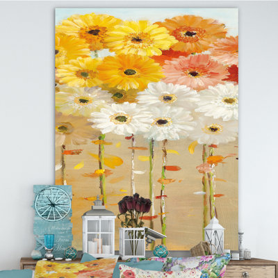 " Daisies Fall I " Painting Print