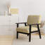Fauteuil d'appoint rembourré Yellow Peony Flower