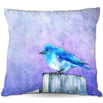Couch Bluebird Bliss Throw Pillow