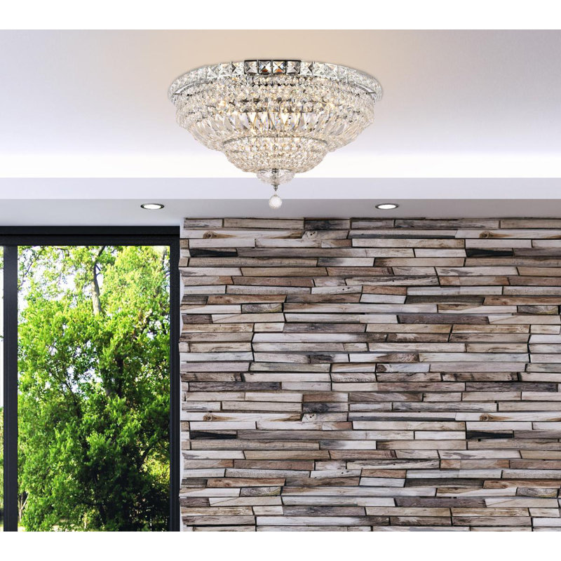 Stinnett Flush Mount, Chrome, Chrome / Royal Cut