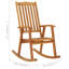 Chaise berçante pour l'extérieur en bois massif-671750468