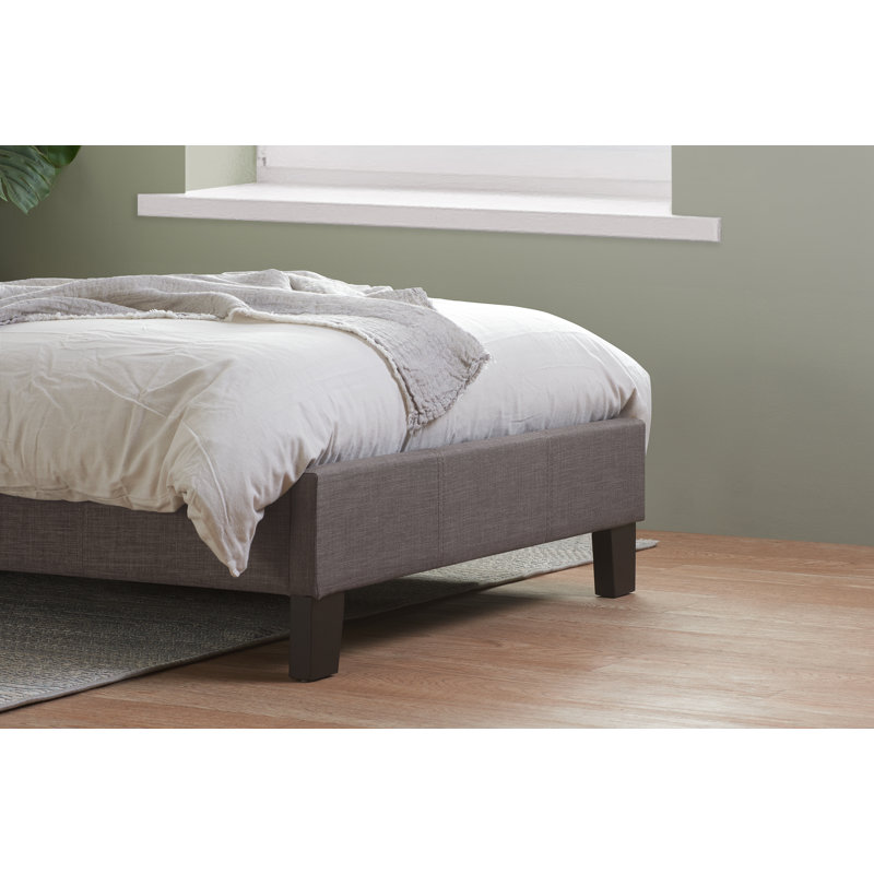 Upholstered Bed, Grey, Small Double (4')