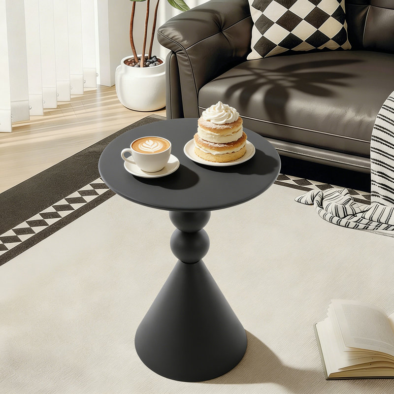 Small End Table, Side Table, Black