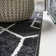 Mashawna Blocks Modern Geometric Black/White Rug