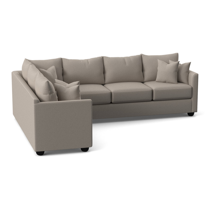 Cecelia Upholstered Sectional, Left Hand Facing, Cruise Adrift Woven Stripe