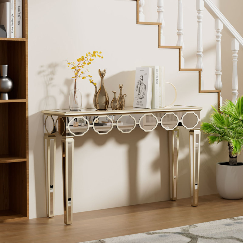 Dario 120cm Glass Top Console Table