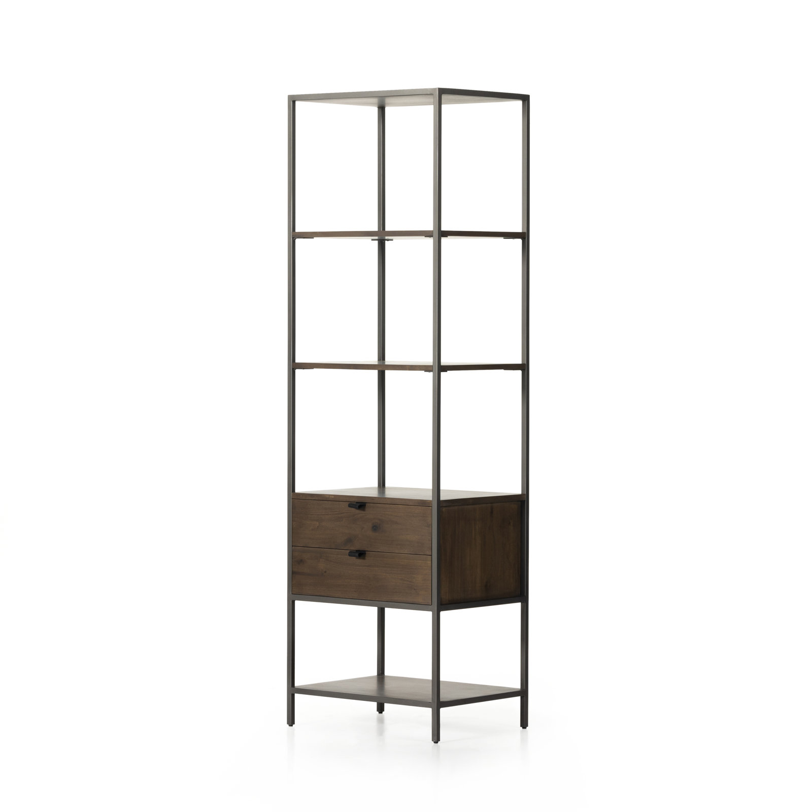 Loki 24" Bookcase, Natural Iron