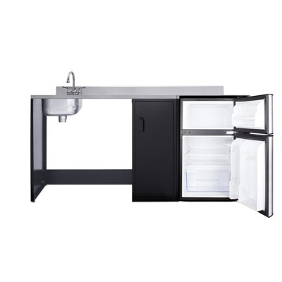 72" Wide Barrier-Free All-In-One Kitchenette, ADA-Compliant