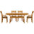 Sarah Solid Wood Top Four Leg Dining Set-16804972-16804981