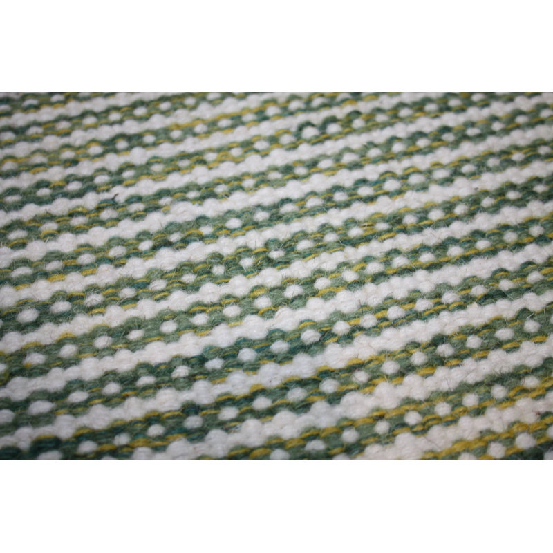Herault Striped Wool Hand Woven Area Rug, Rectangle 140 x 200cm