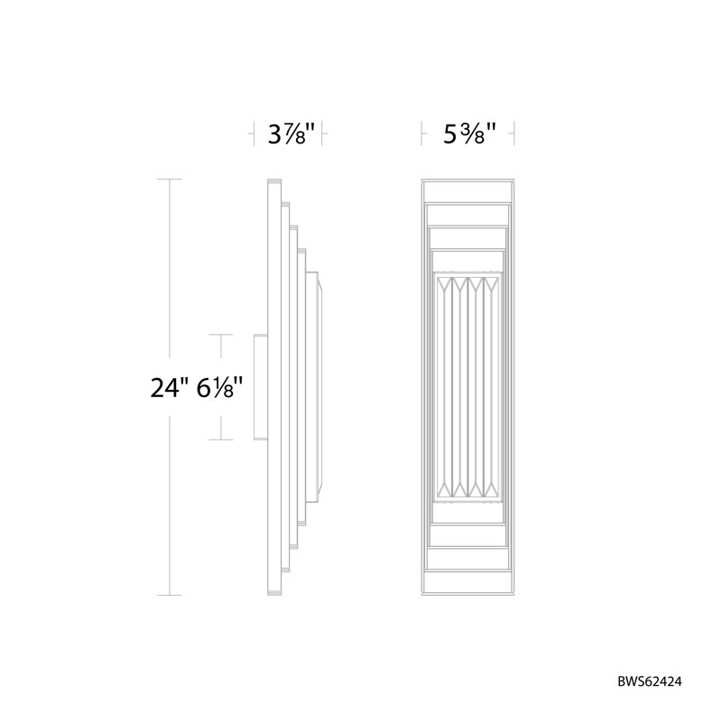 Terrace 1 Light Crystal LED Wall Sconce, Aged Brass