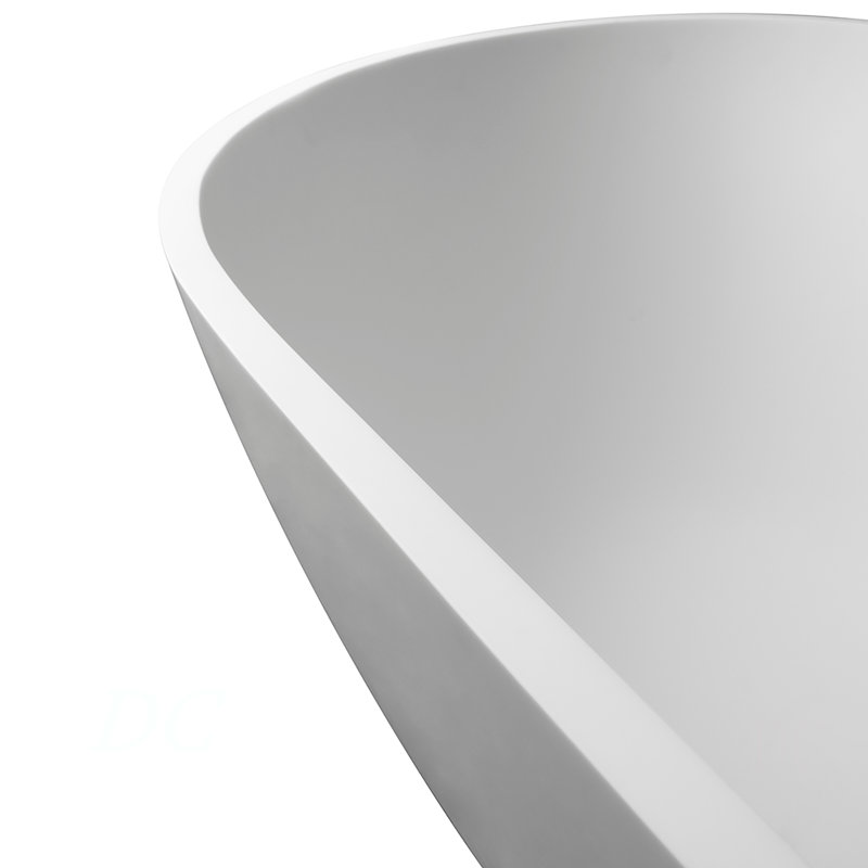 68.9 Inch Freestanding Solid Surface Soaking Bathtub For Bathroom