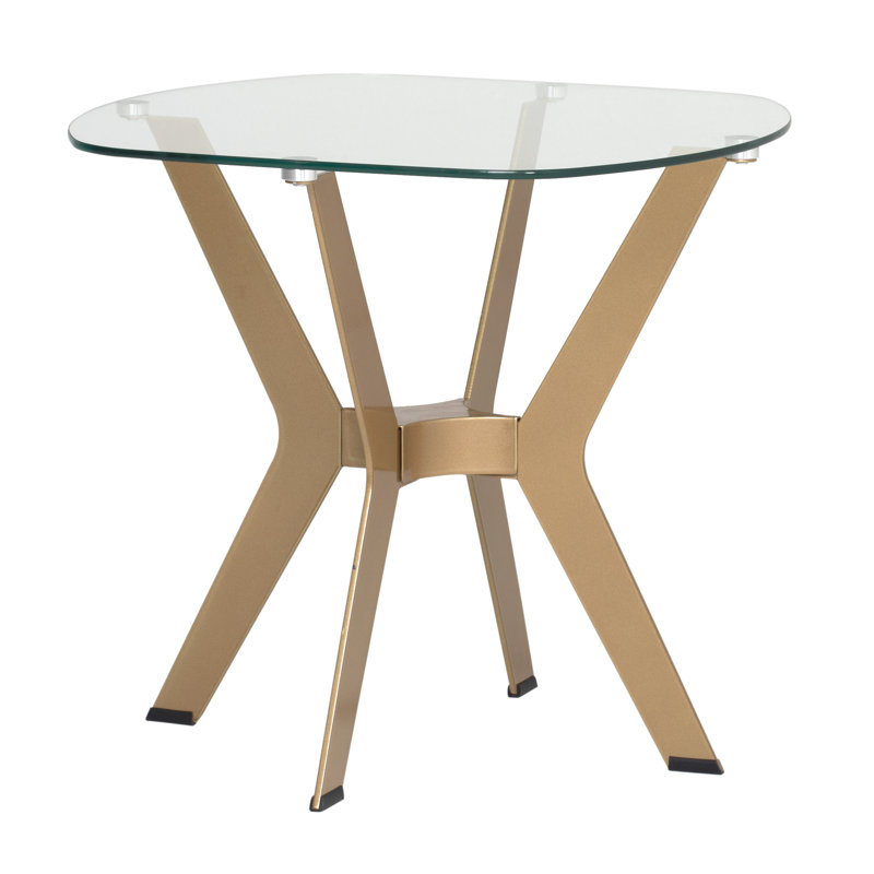 Table de bout en verre Fleischmanns